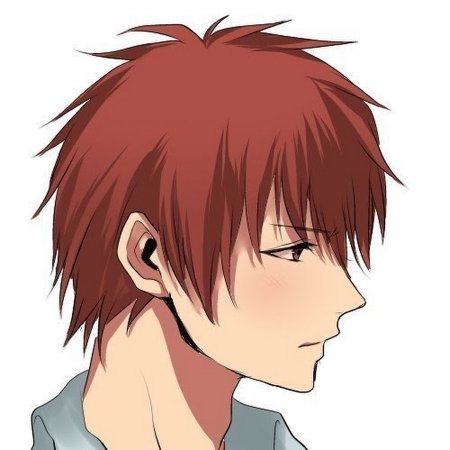 Аниме персонаж в профиль