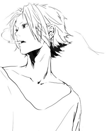 Аниме ключицы парней