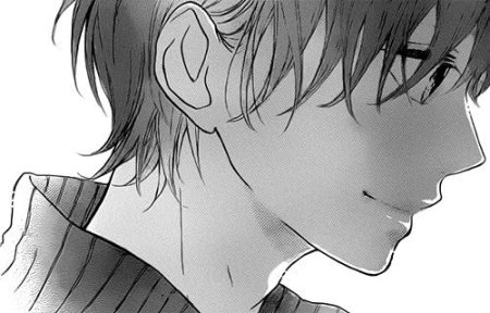 Аниме парень в профиль