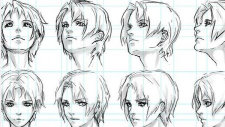 Лицо в профиль референс аниме