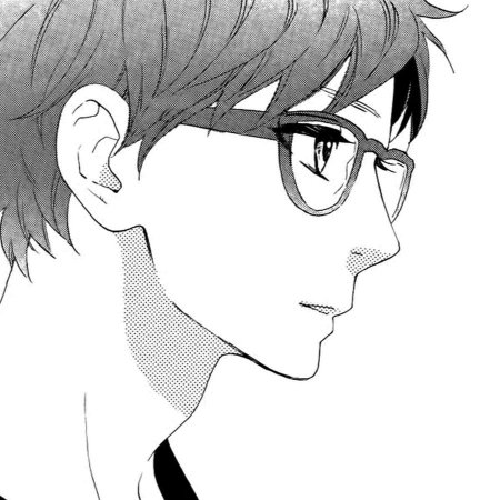 Аниме парень в профиль