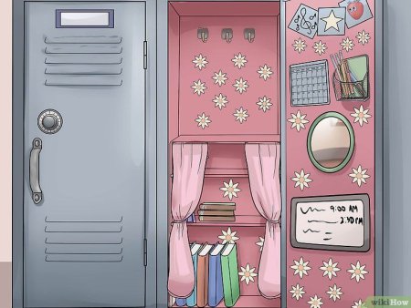 Школьные шкафчики рисунок