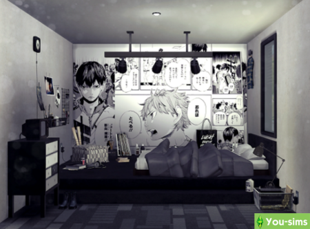 Украшение комнаты в стиле аниме