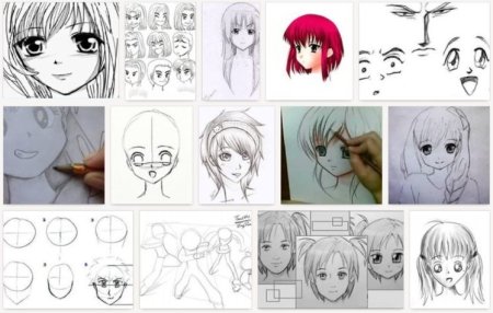 Аниме для срисовки для начинающих поэтапно