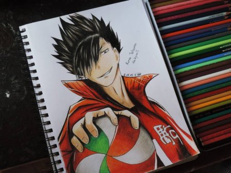 Куроо Тэцуро скетчбук
