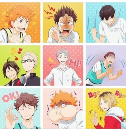 Хайкью Манга коллаж