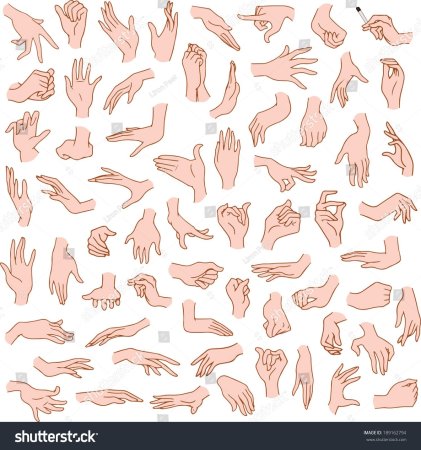 Чиби руки референс