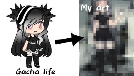 Пресс нарисованный гача