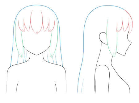 Чиби прически для рисования