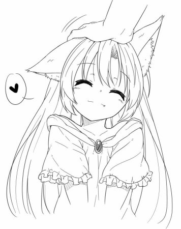 Раскраски аниме с ушками