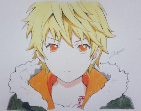 Юкине Бездомный Бог срисо