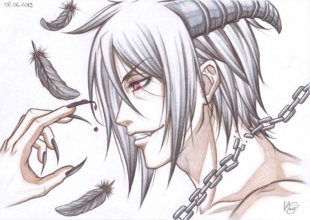 Anime рисовка тёмный дворецкий