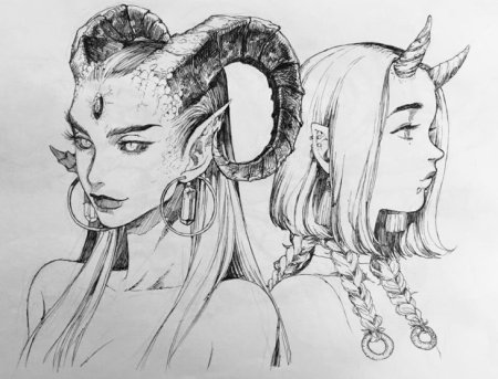 Референсы Рогов демона