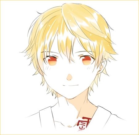 Юкине улыбается