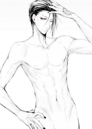 Мужское тело аниме