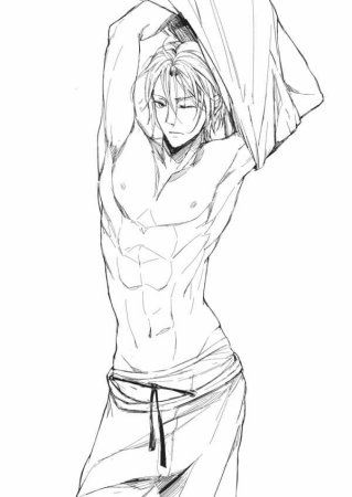 Баскетбол Куроко Кисе без футболки