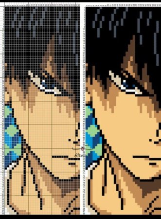 Вышивка аниме