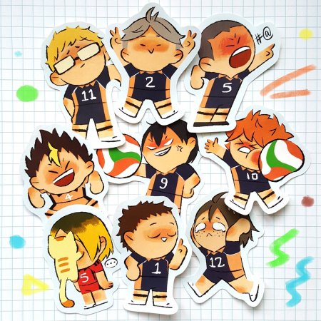 Стикеры Haikyuu