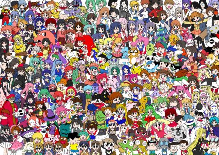 Аниме много персонажей