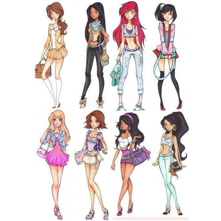 Мультяшный стиль одежды