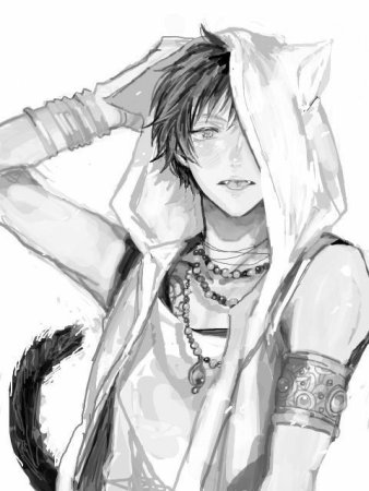 Аниме лицо парня с ушками