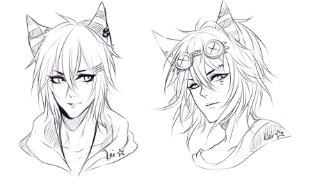 Аниме парни неко