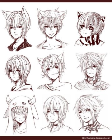 Раскраска аниме парни