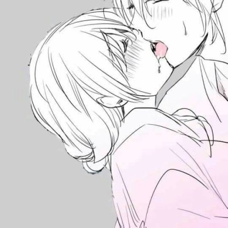 Поцелуй с языком арт