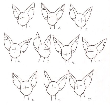 Кошачьи уши референс