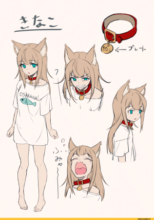 Аниме персонажи неко