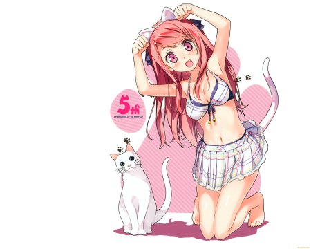 Аниме девочки кошки