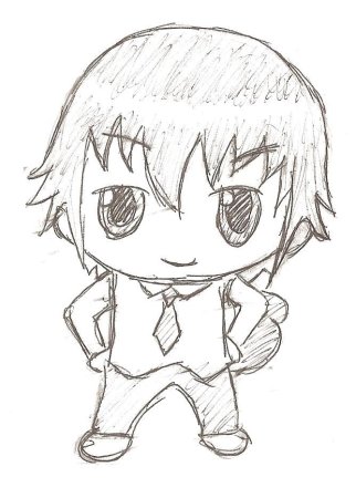 Чиби для срисовки карандашом