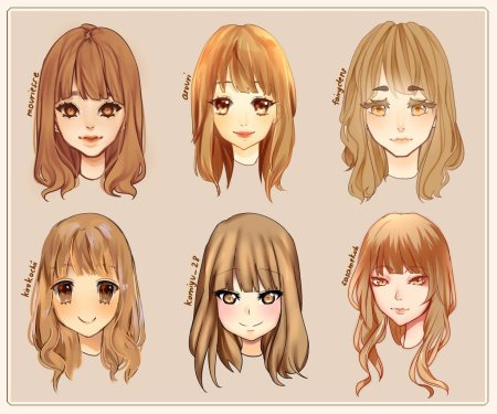 Аниме прически