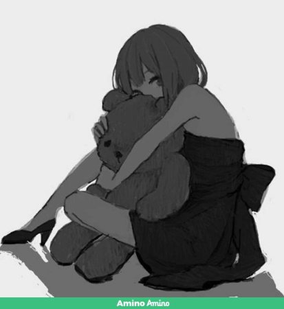 Грустные объятия аниме