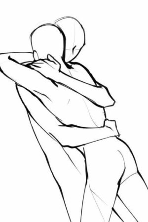Позы для рисования объятия