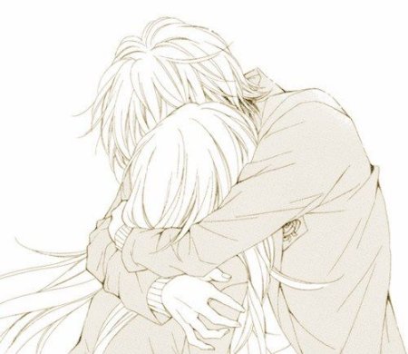 Крепкие объятия аниме