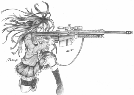 Винтовка рисунок