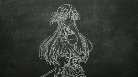 Аниме на доске мелом