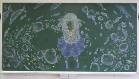 Красивые рисунки на школьной доске
