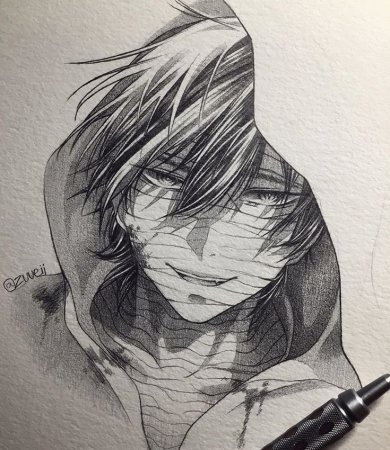 Зак Фостер карандашом