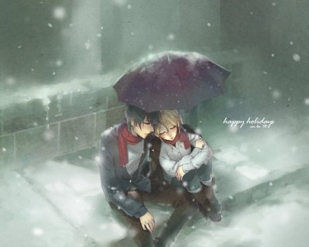 Аниме зима любовь