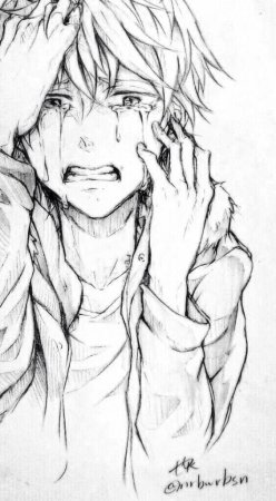 Плачущие аниме парни