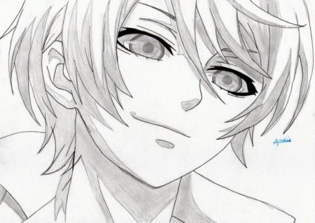 Тёмный дворецкий Сиэль карандашом