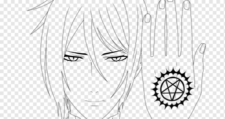 Себастьян тёмный дворецкий расскраска