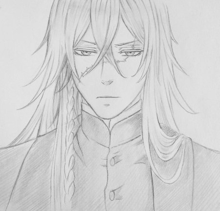 Раскраска темный дворецкий Гробовщик