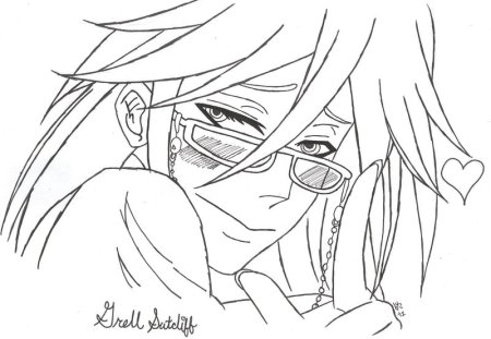 Грелль Сатклифф раскраска