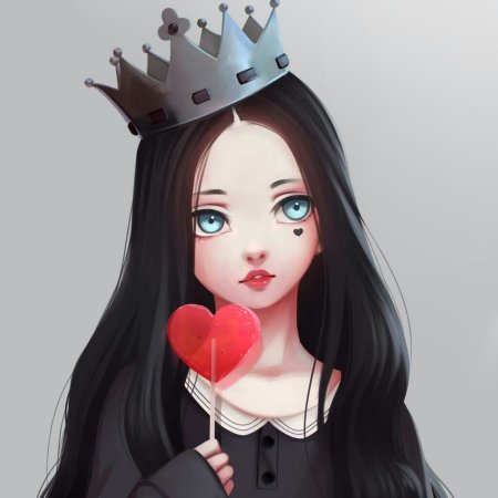 Арты девушек с короной