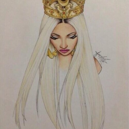 Девушка с короной картина