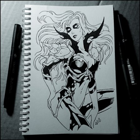 Рисунки в скетчбук демоны