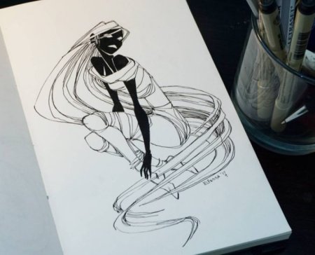 Скетчи карандашом простые нелюди